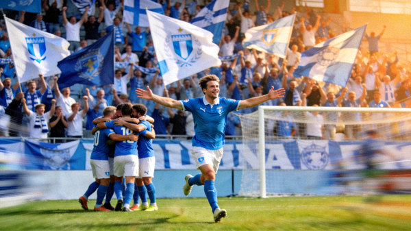 欧冠决赛精彩瞬间 - 球员庆祝进球画面